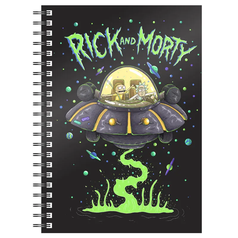 Rick &amp; Morty Notebook Space Ship product photo