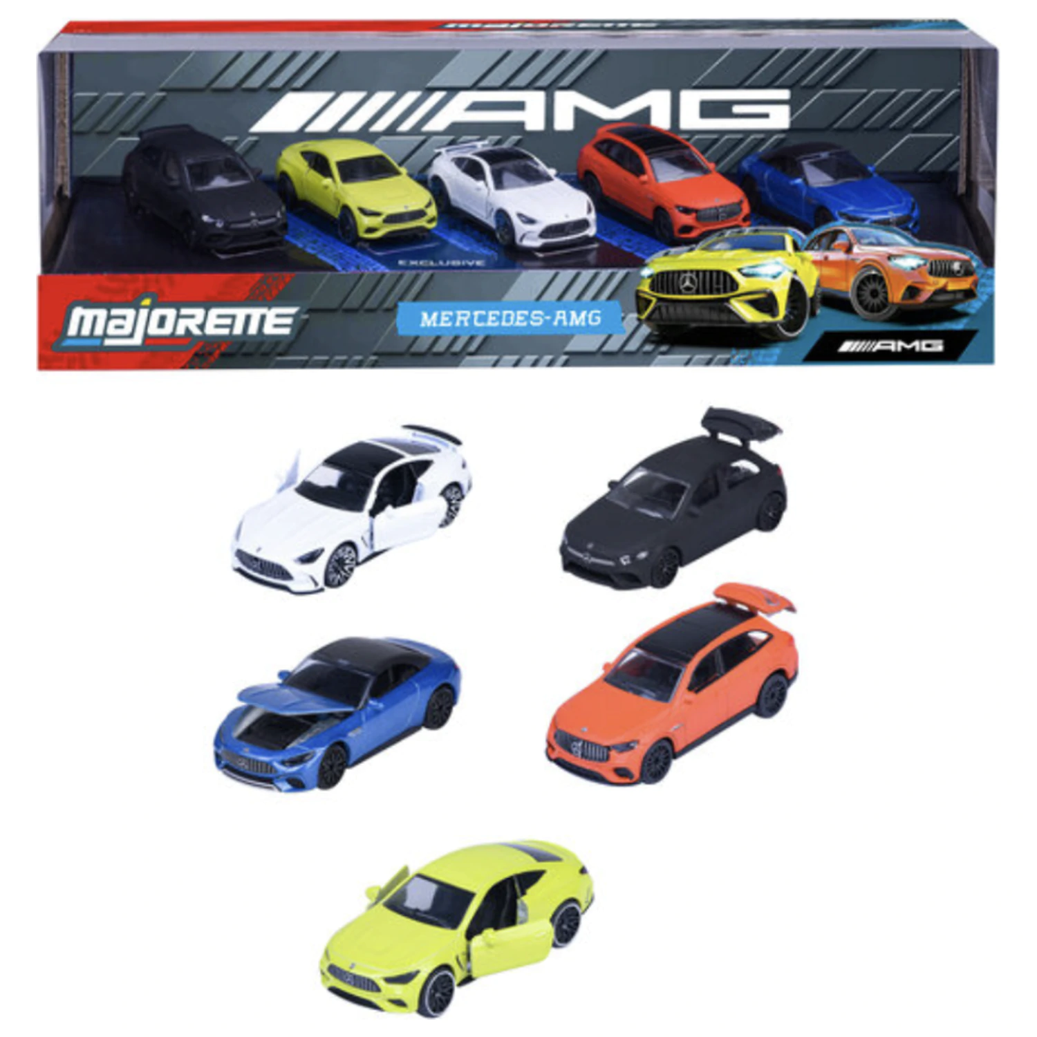 Ride Cool Mercedes-AMG Pack of 5 Miniature Cars 1:64 product photo