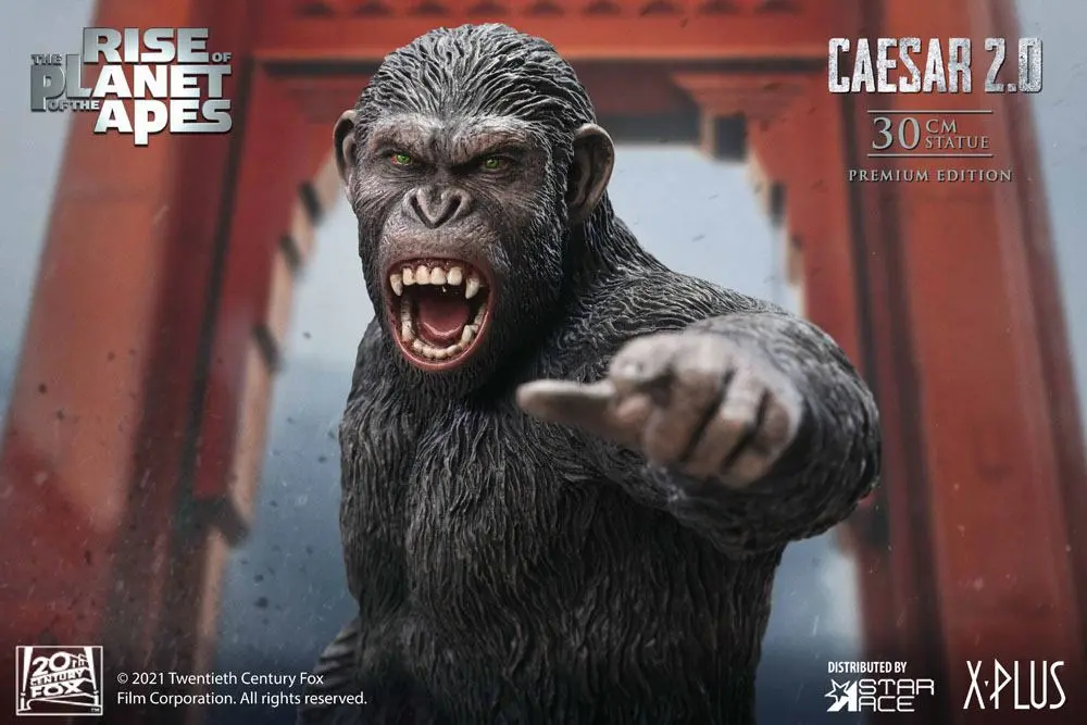 Rise of the Planet of the Apes Statue Caesar 2.0 Deluxe Version 30 cm product photo