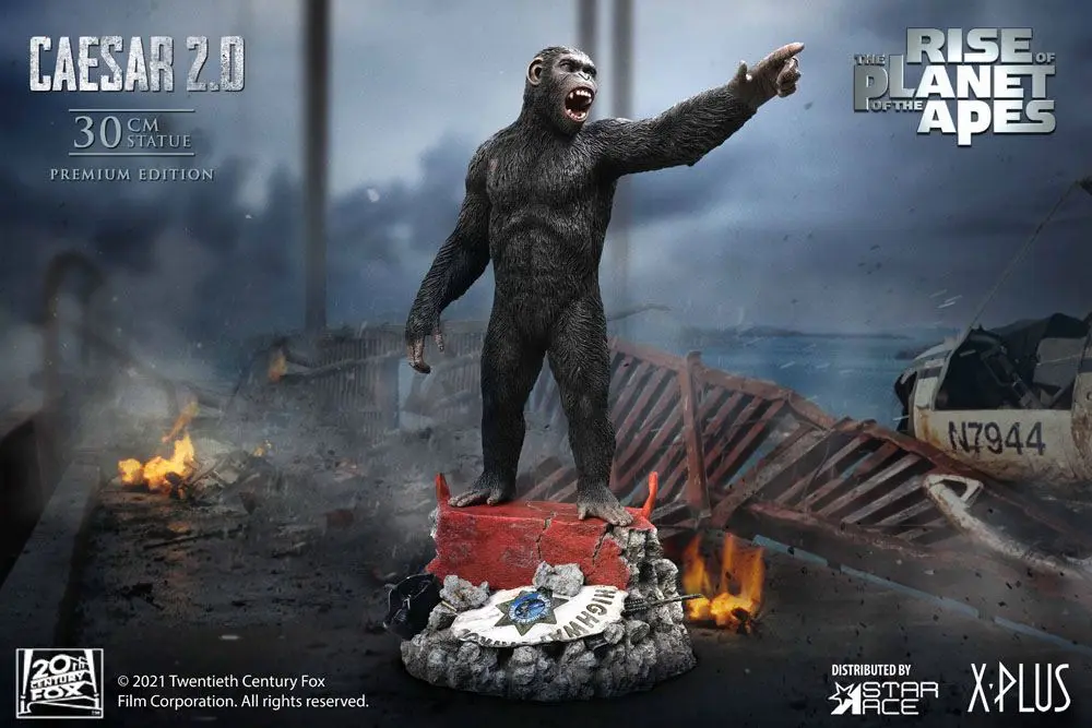 Rise of the Planet of the Apes Statue Caesar 2.0 Deluxe Version 30 cm product photo