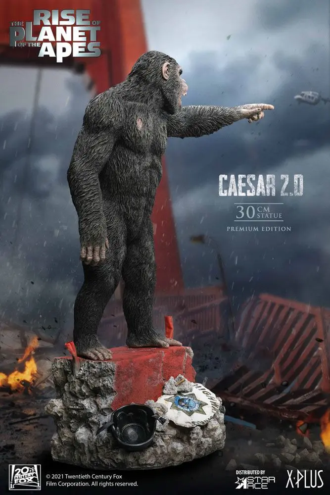 Rise of the Planet of the Apes Statue Caesar 2.0 Deluxe Version 30 cm product photo