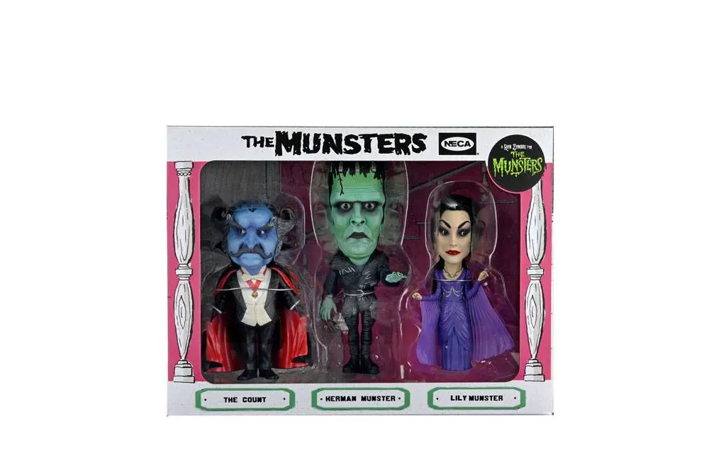 Rob Zombie's Munsters Action Figure 12 cm Retro Big Head 3-Pack product photo