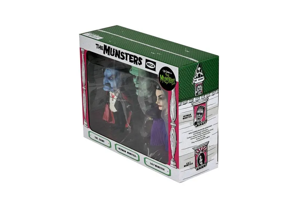 Rob Zombie's Munsters Action Figure 12 cm Retro Big Head 3-Pack product photo