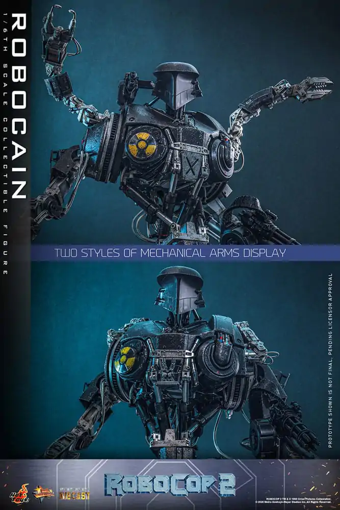 RoboCop 2 Movie Masterpiece Diecast Action Figure 1/6 RoboCain 40 cm product photo