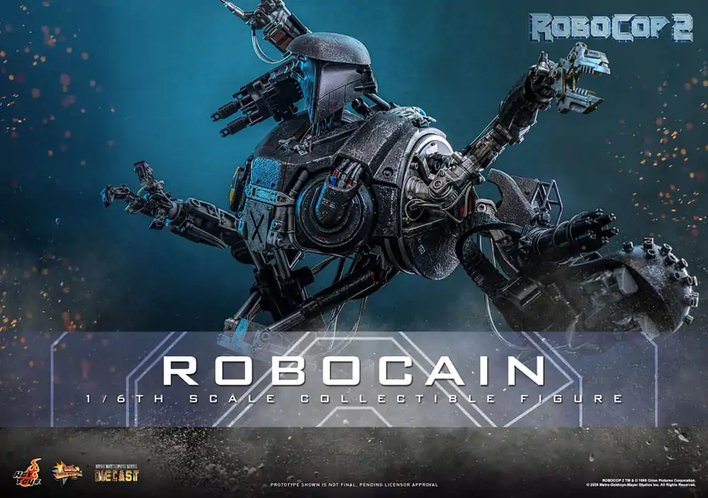 RoboCop 2 Movie Masterpiece Diecast Action Figure 1/6 RoboCain 40 cm product photo