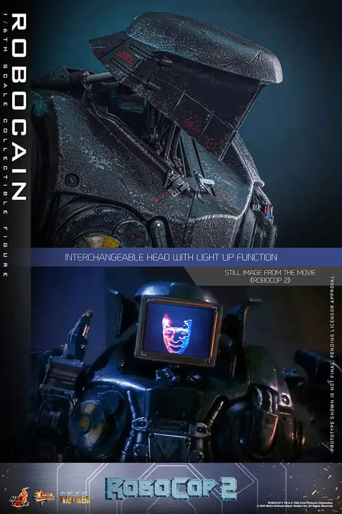 RoboCop 2 Movie Masterpiece Diecast Action Figure 1/6 RoboCain 40 cm product photo