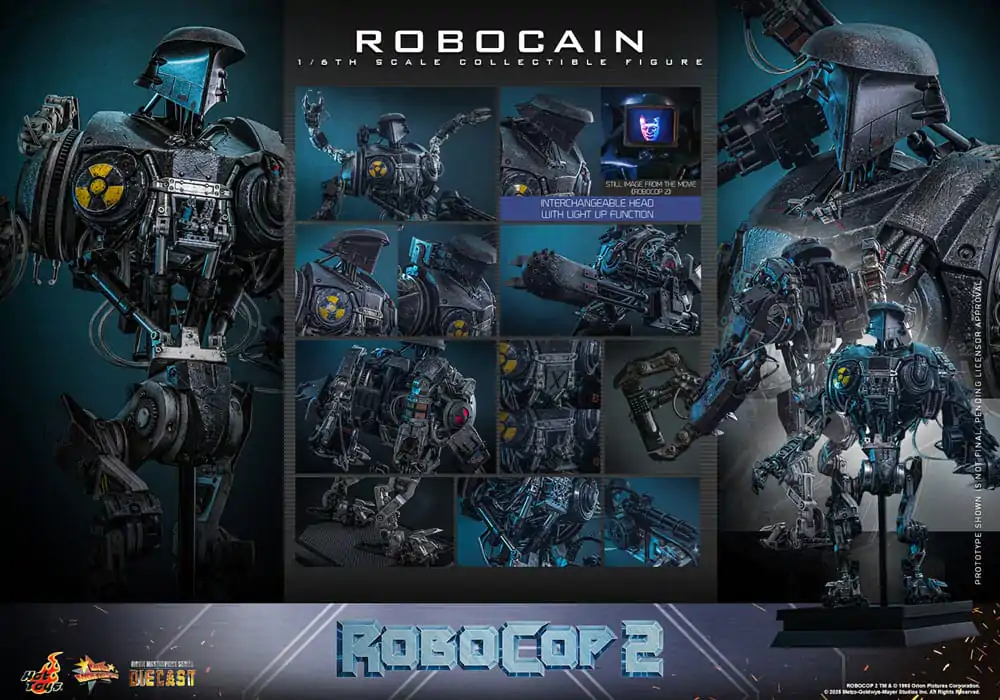 RoboCop 2 Movie Masterpiece Diecast Action Figure 1/6 RoboCain 40 cm product photo