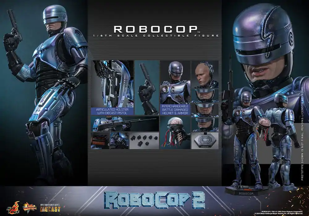 RoboCop 2 Movie Masterpiece Diecast Action Figure 1/6 RoboCop 30 cm product photo