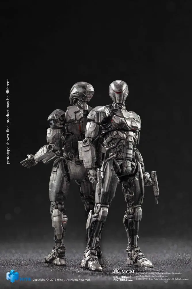 Robocop 2014 Action Figures 1/18 OmniCorp EM-208 Enforcement Droids 10 cm product photo