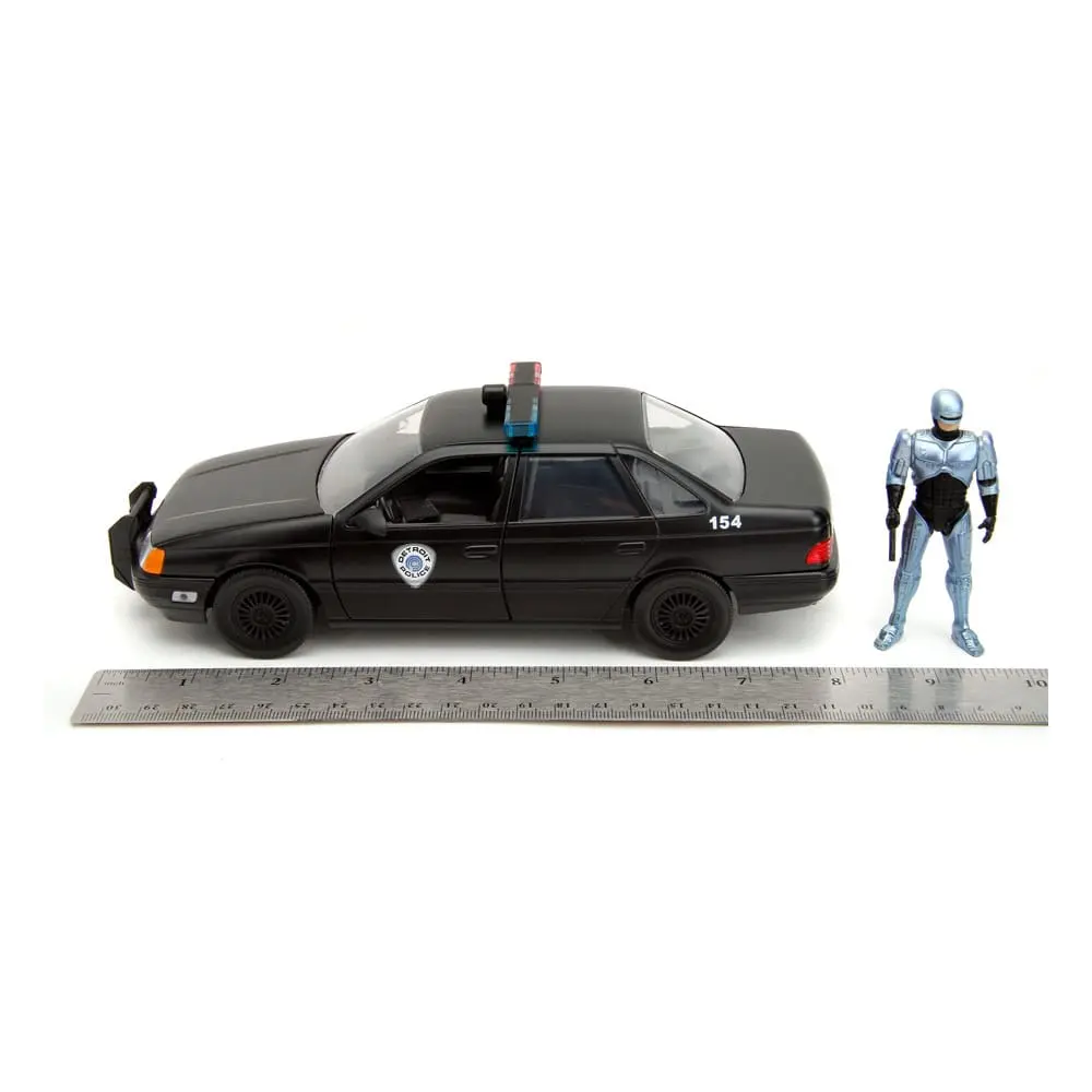 Robocop Hollywood Rides Diecast Model 1/24 1986 Ford Taurus with Robocop Figur product photo