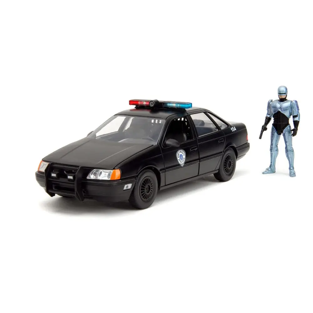 Robocop Hollywood Rides Diecast Model 1/24 1986 Ford Taurus with Robocop Figur product photo