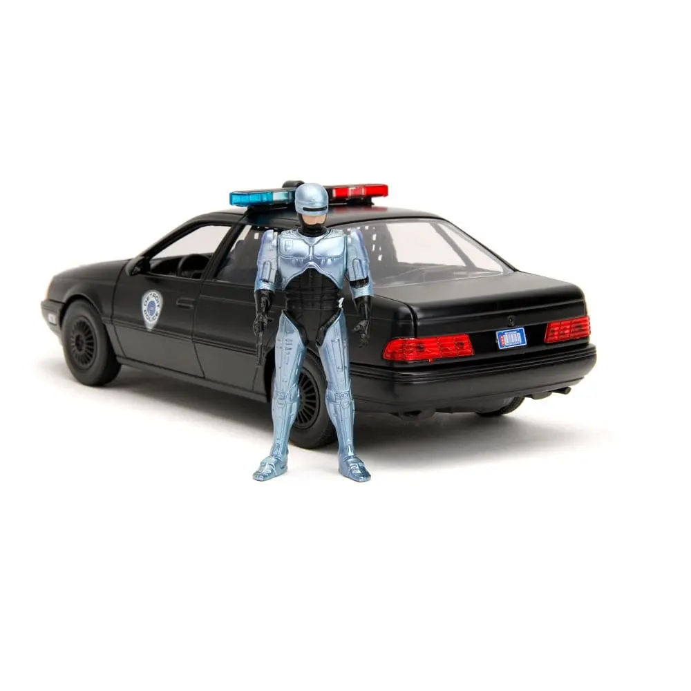 Robocop Hollywood Rides Diecast Model 1/24 1986 Ford Taurus with Robocop Figur product photo