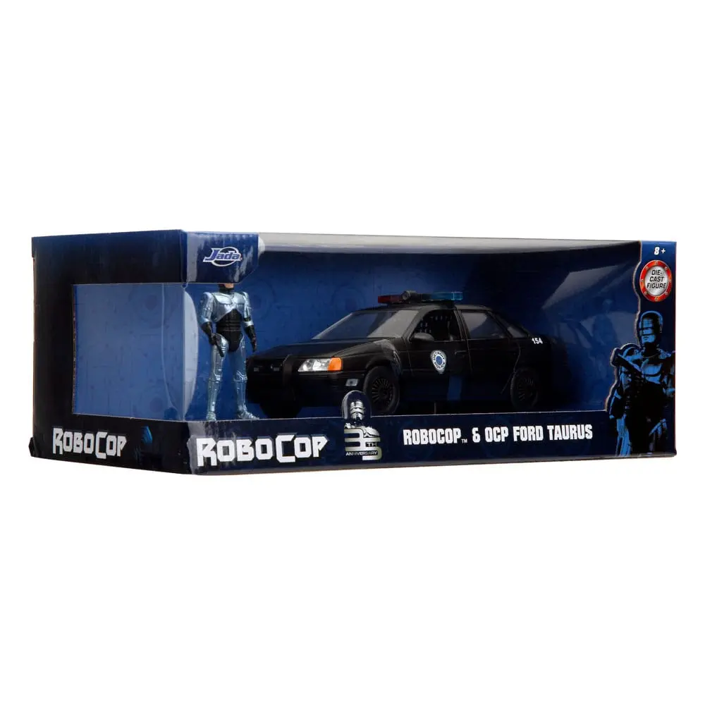 Robocop Hollywood Rides Diecast Model 1/24 1986 Ford Taurus with Robocop Figur product photo