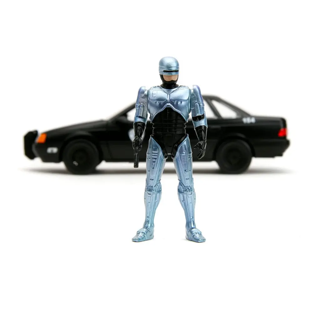 Robocop Hollywood Rides Diecast Model 1/24 1986 Ford Taurus with Robocop Figur product photo