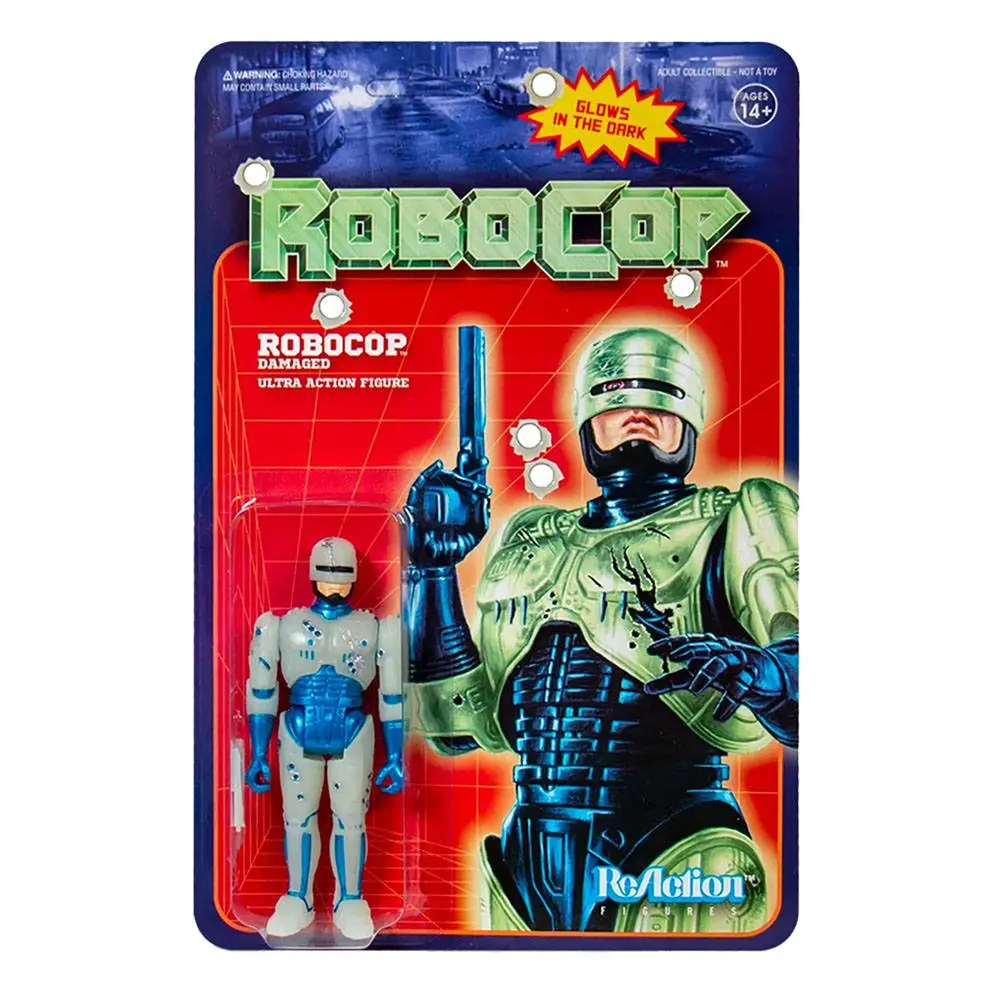 Robocop ReAction Action Figure Robocop Battle Damaged (Glow in the Dark) 10 cm product photo