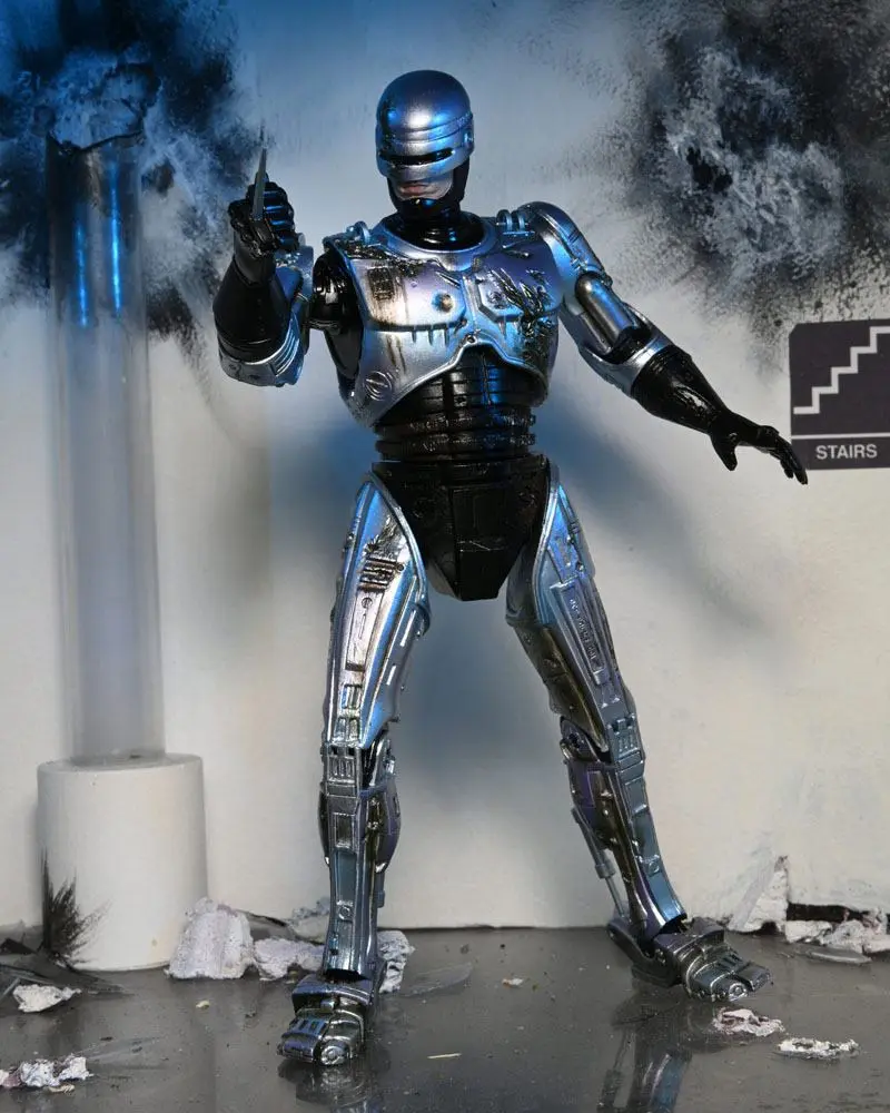RoboCop Action Figure Ultimate Battle Damaged RoboCop with Chair 18 cm termékfotó