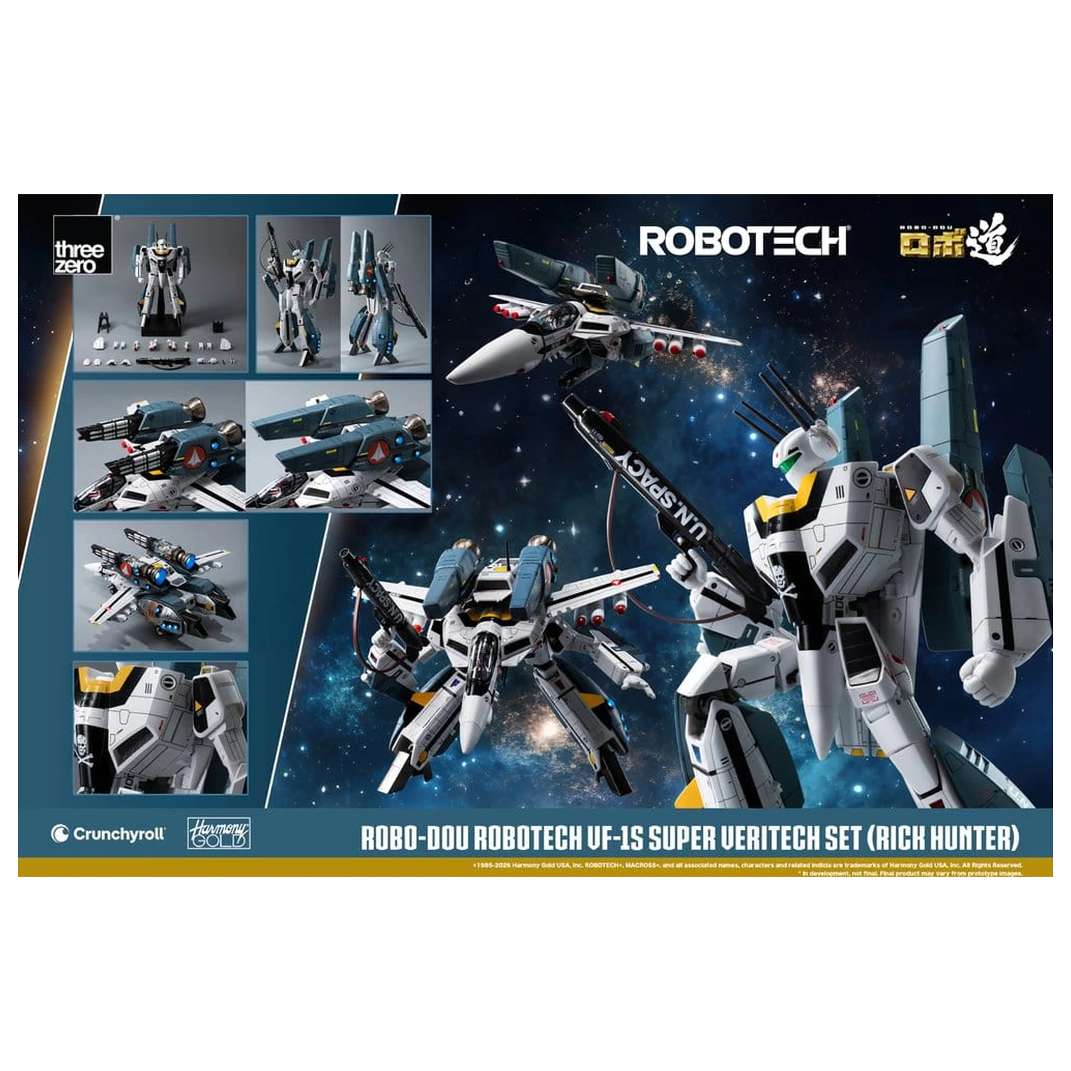 Robotech Robo-Dou Action Figure VF-1S Super Veritech Set (Rick Hunter) 20 cm product photo
