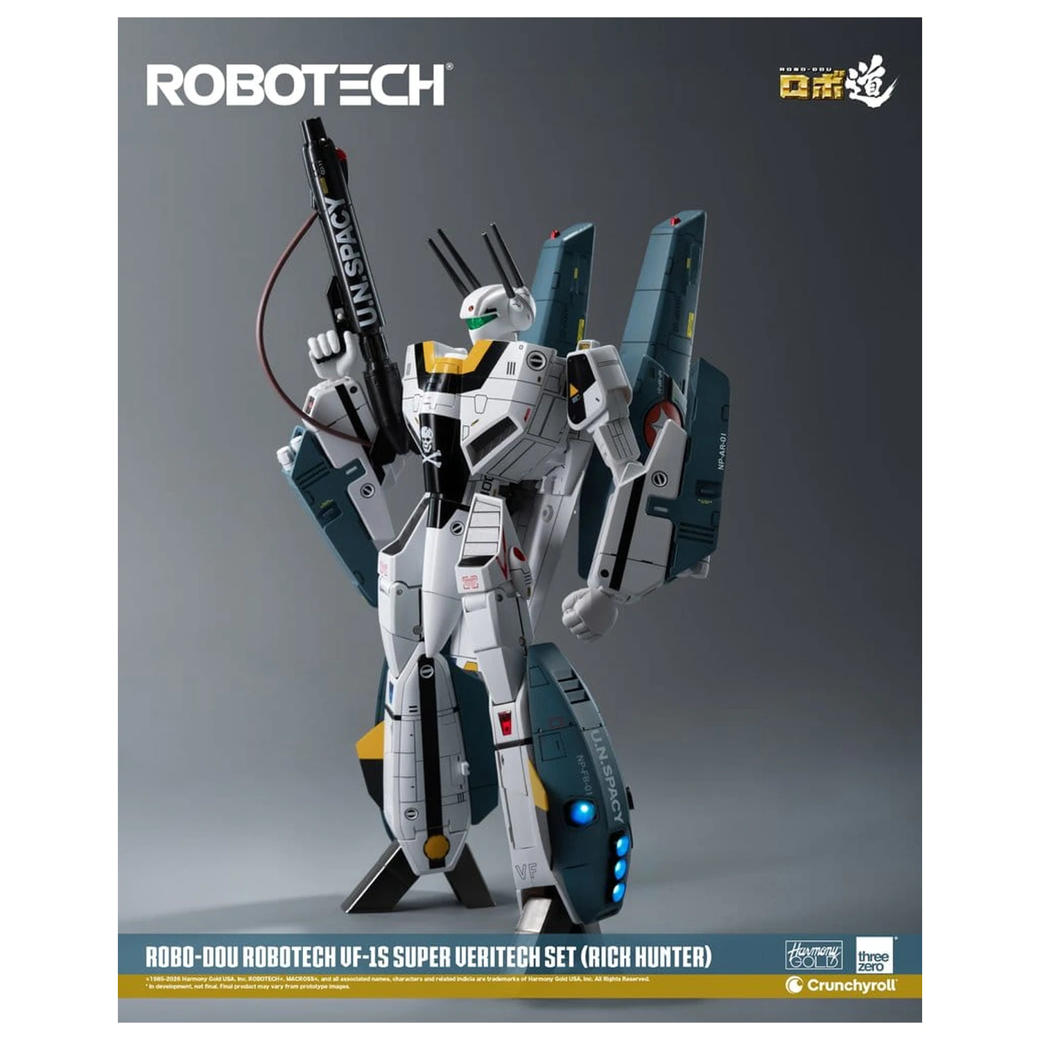 Robotech Robo-Dou Action Figure VF-1S Super Veritech Set (Rick Hunter) 20 cm product photo