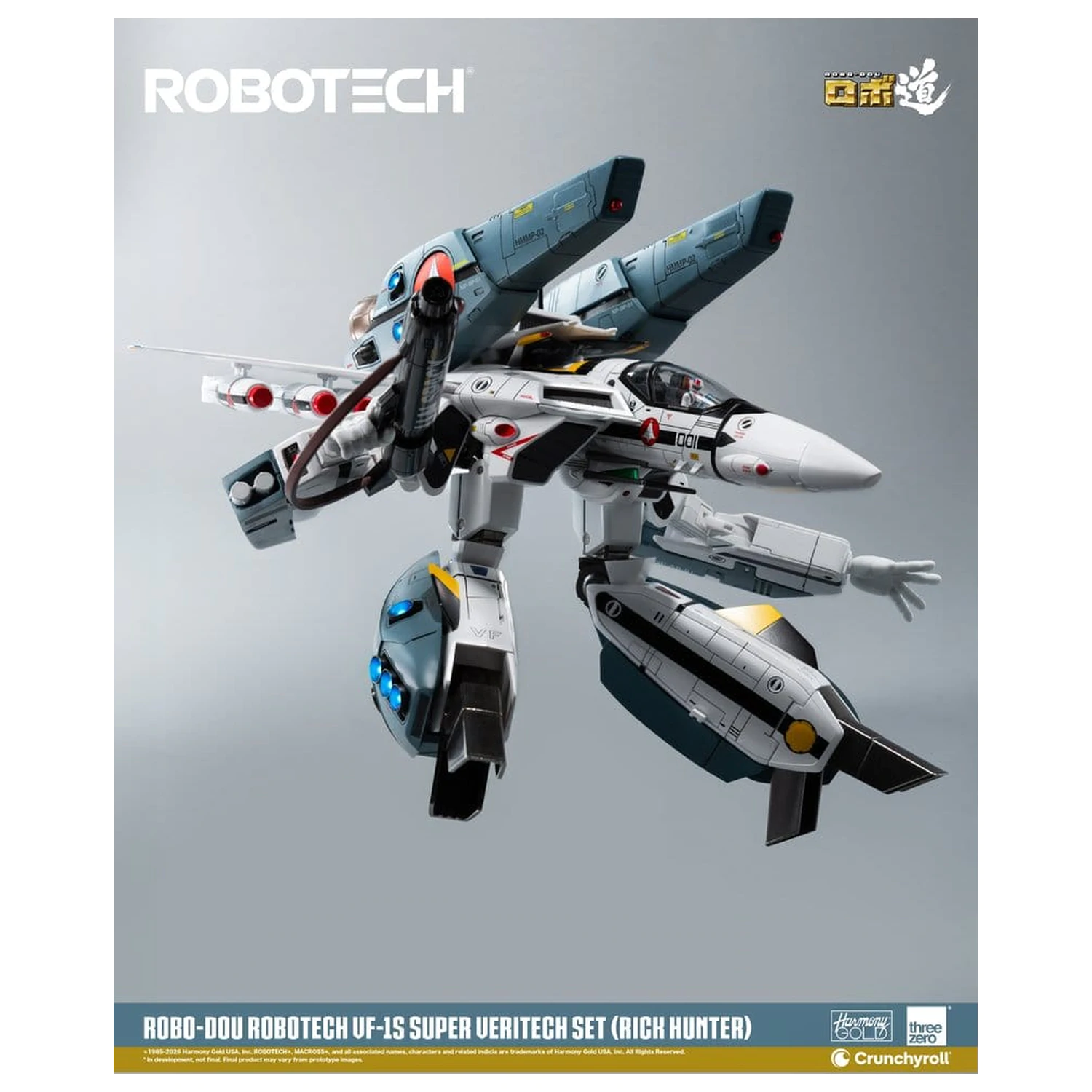 Robotech Robo-Dou Action Figure VF-1S Super Veritech Set (Rick Hunter) 20 cm product photo