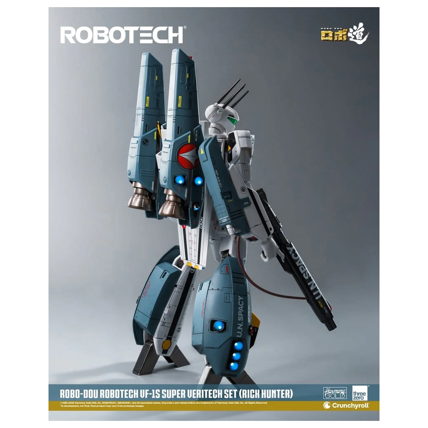 Robotech Robo-Dou Action Figure VF-1S Super Veritech Set (Rick Hunter) 20 cm product photo