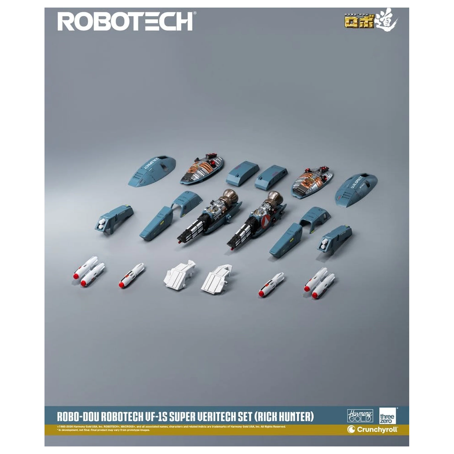 Robotech Robo-Dou Action Figure VF-1S Super Veritech Set (Rick Hunter) 20 cm product photo