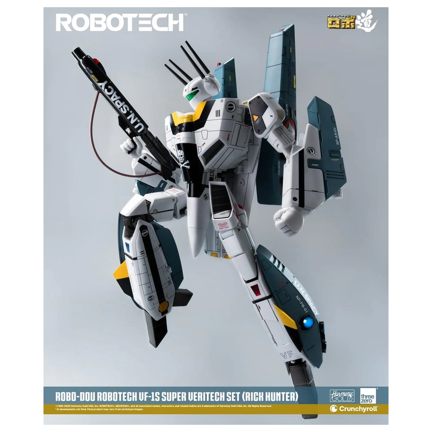 Robotech Robo-Dou Action Figure VF-1S Super Veritech Set (Rick Hunter) 20 cm product photo