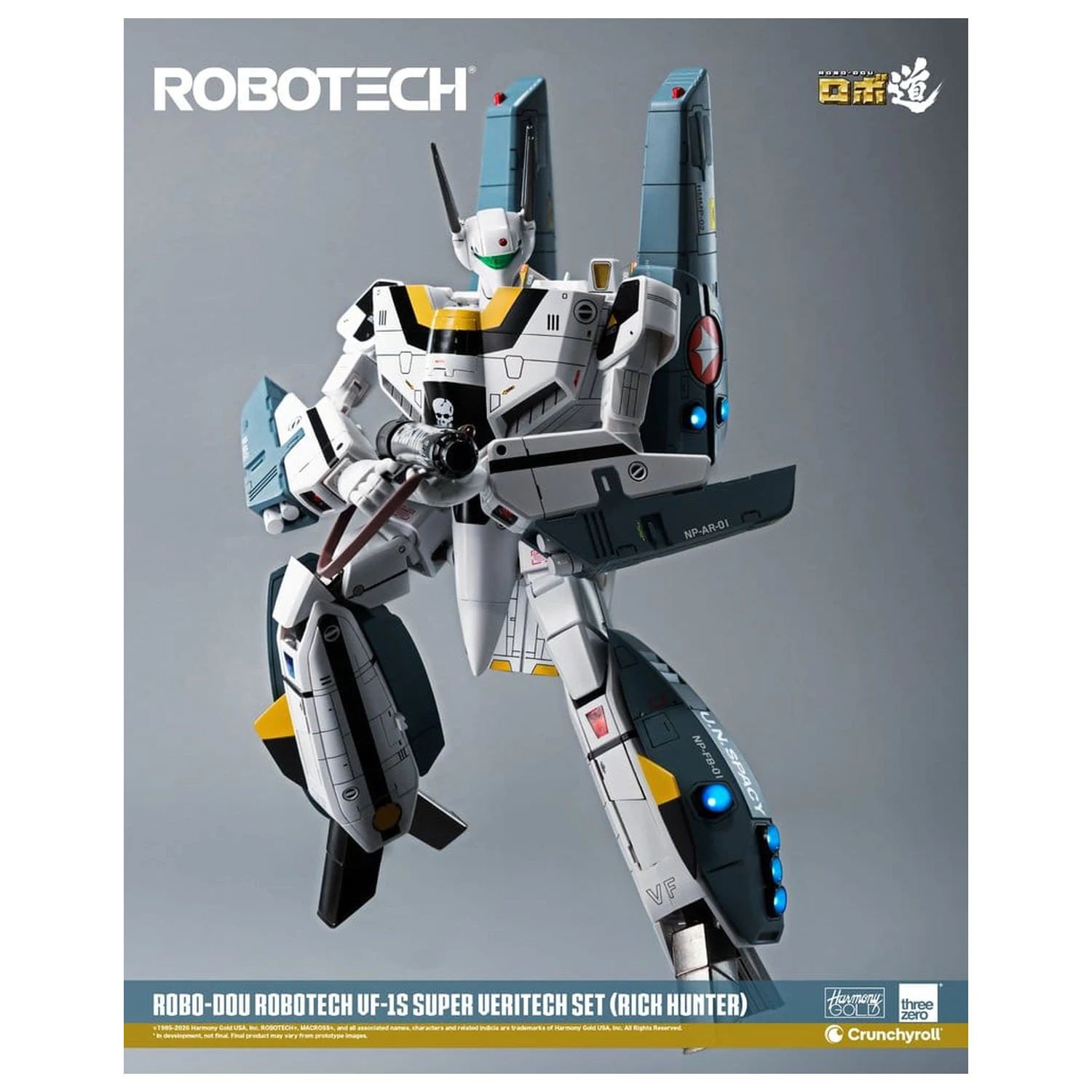 Robotech Robo-Dou Action Figure VF-1S Super Veritech Set (Rick Hunter) 20 cm product photo
