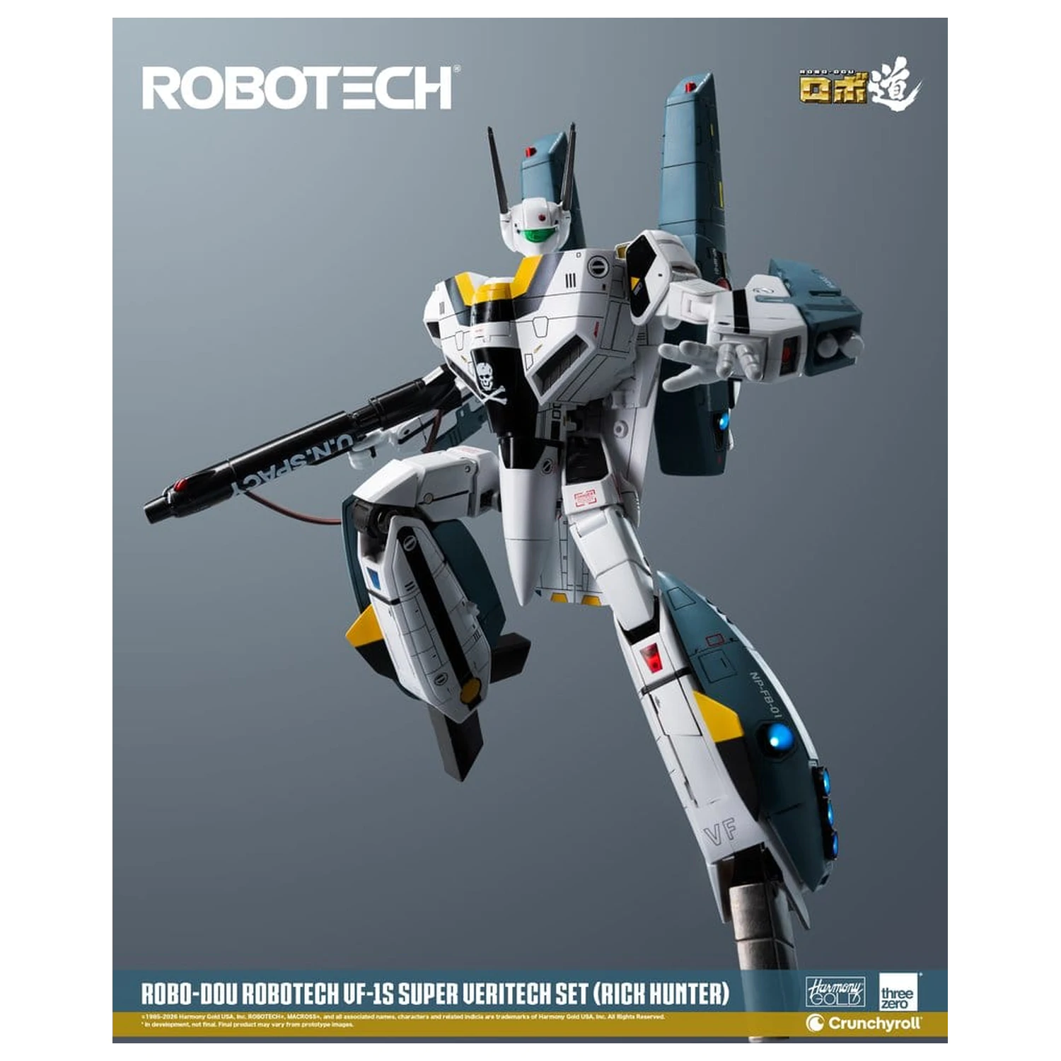 Robotech Robo-Dou Action Figure VF-1S Super Veritech Set (Rick Hunter) 20 cm product photo