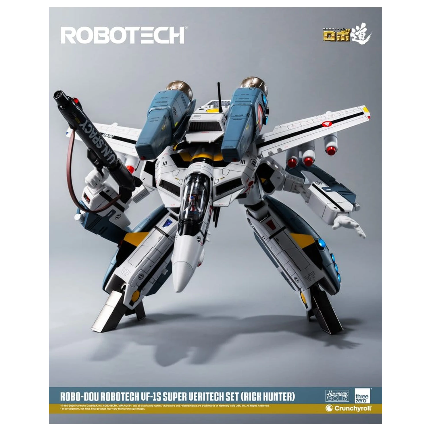 Robotech Robo-Dou Action Figure VF-1S Super Veritech Set (Rick Hunter) 20 cm product photo