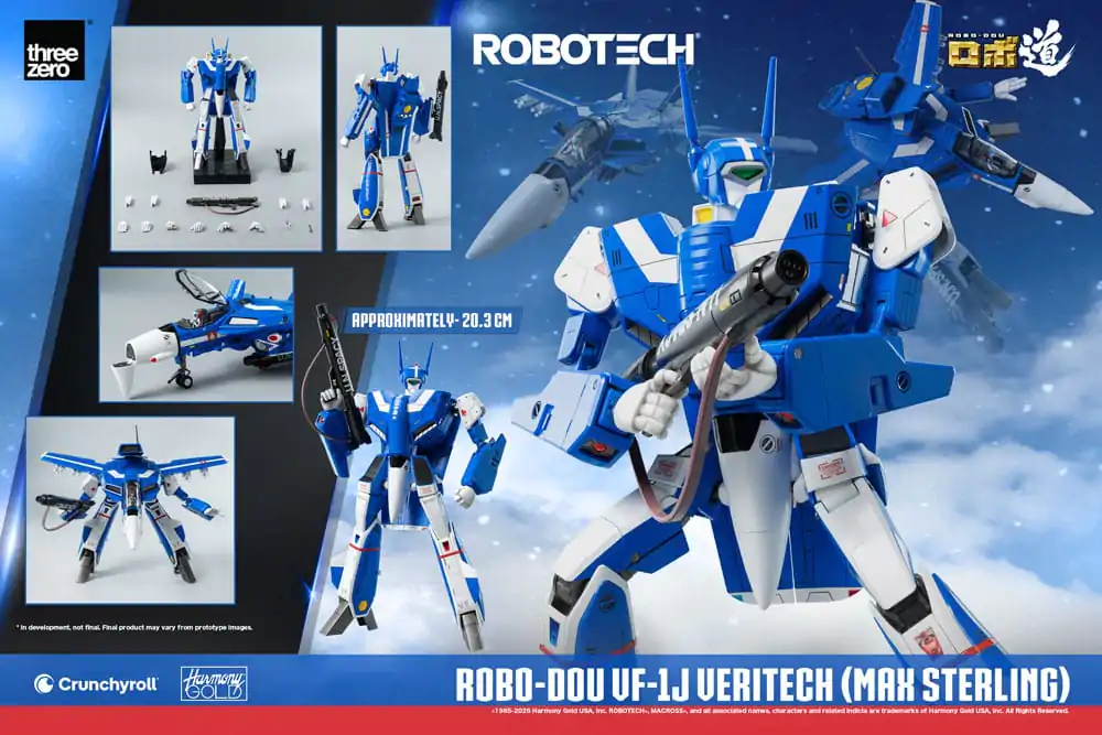 Robotech Action Figure ROBO-DOU VF-1J Veritech (Max Sterling) 20 cm product photo