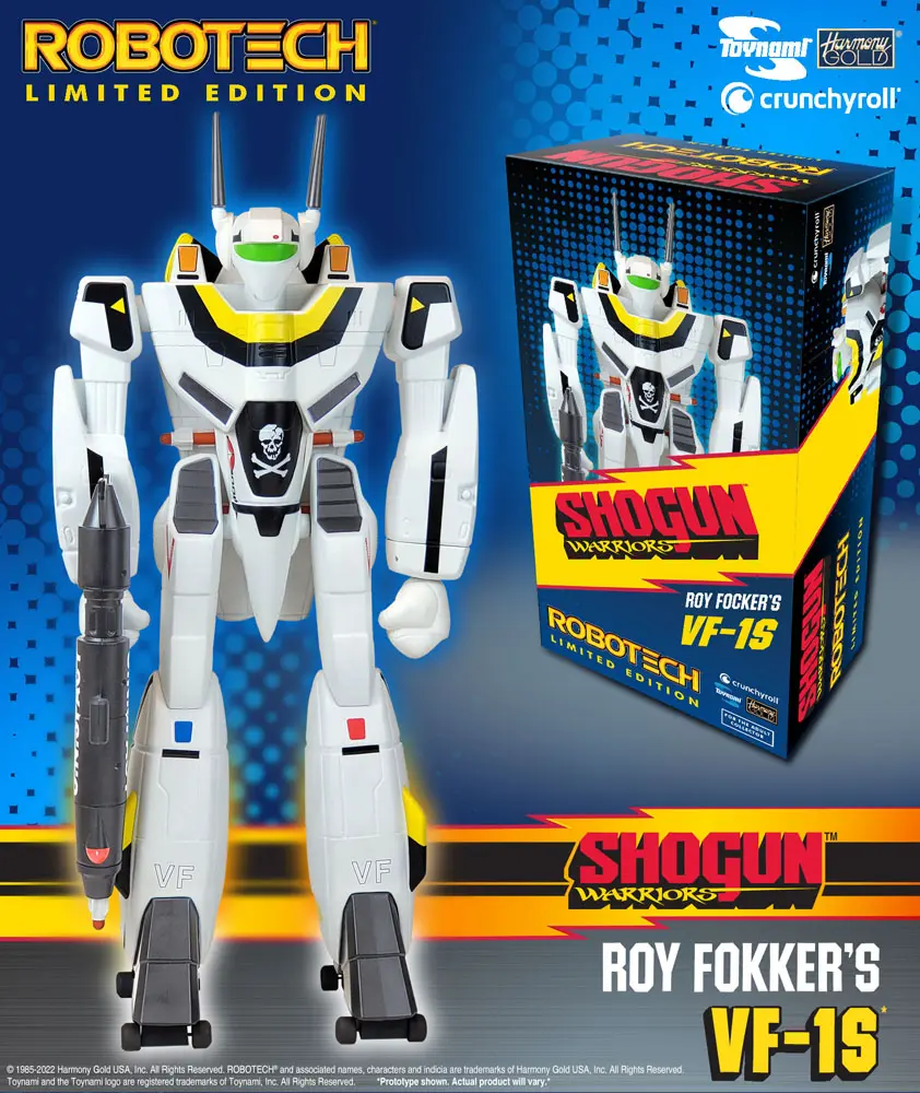 Robotech PVC Statue Roy Fokker´s VF-1S Limited Edition Shogun Warriors 60 cm product photo