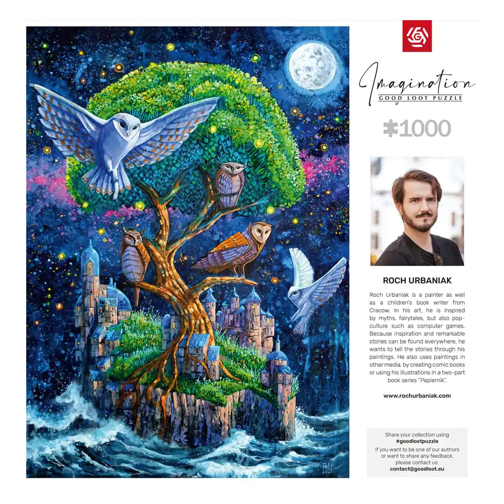 Roch Urbaniak Imagination Puzzle Owl Island / Wyspa Sów (1000 pieces) termékfotó