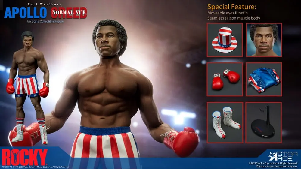 Rocky Statue 1/6 Apollo Creed Normal Version 36 cm product photo