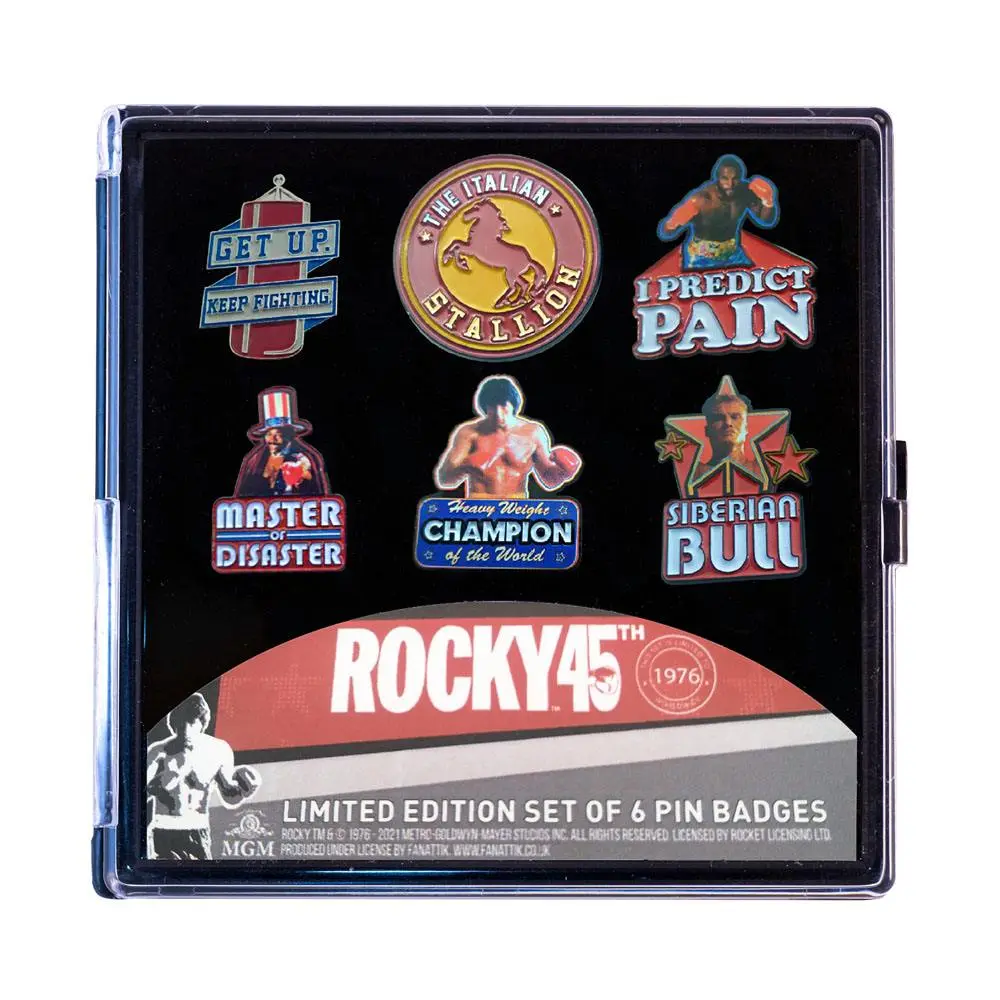 Rocky Pin Badge 6-Pack 45th Anniversary Limited Edition product photo
