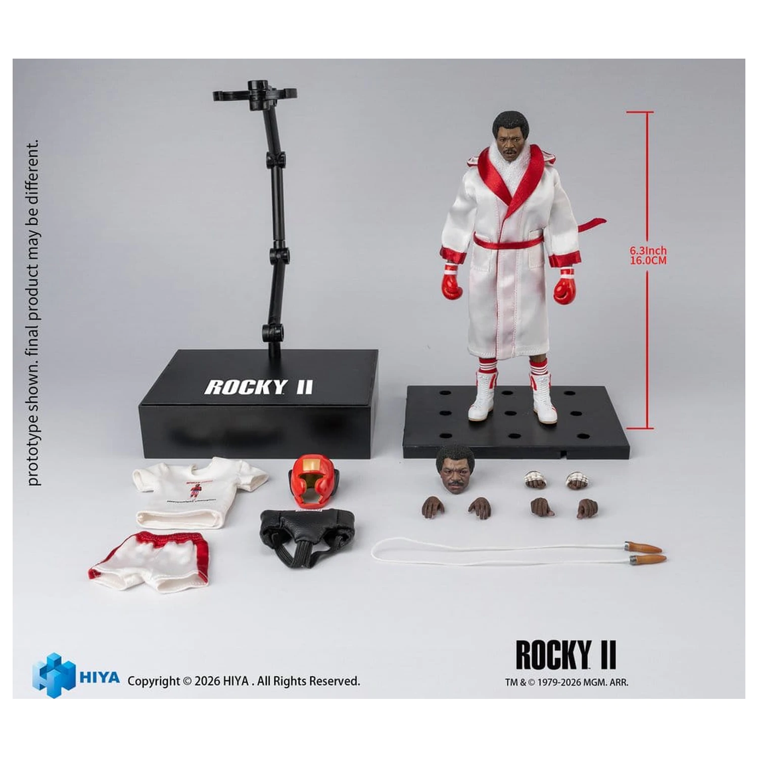Rocky II Exquisite Super Action Figure 1/12 Apollo 16 cm product photo