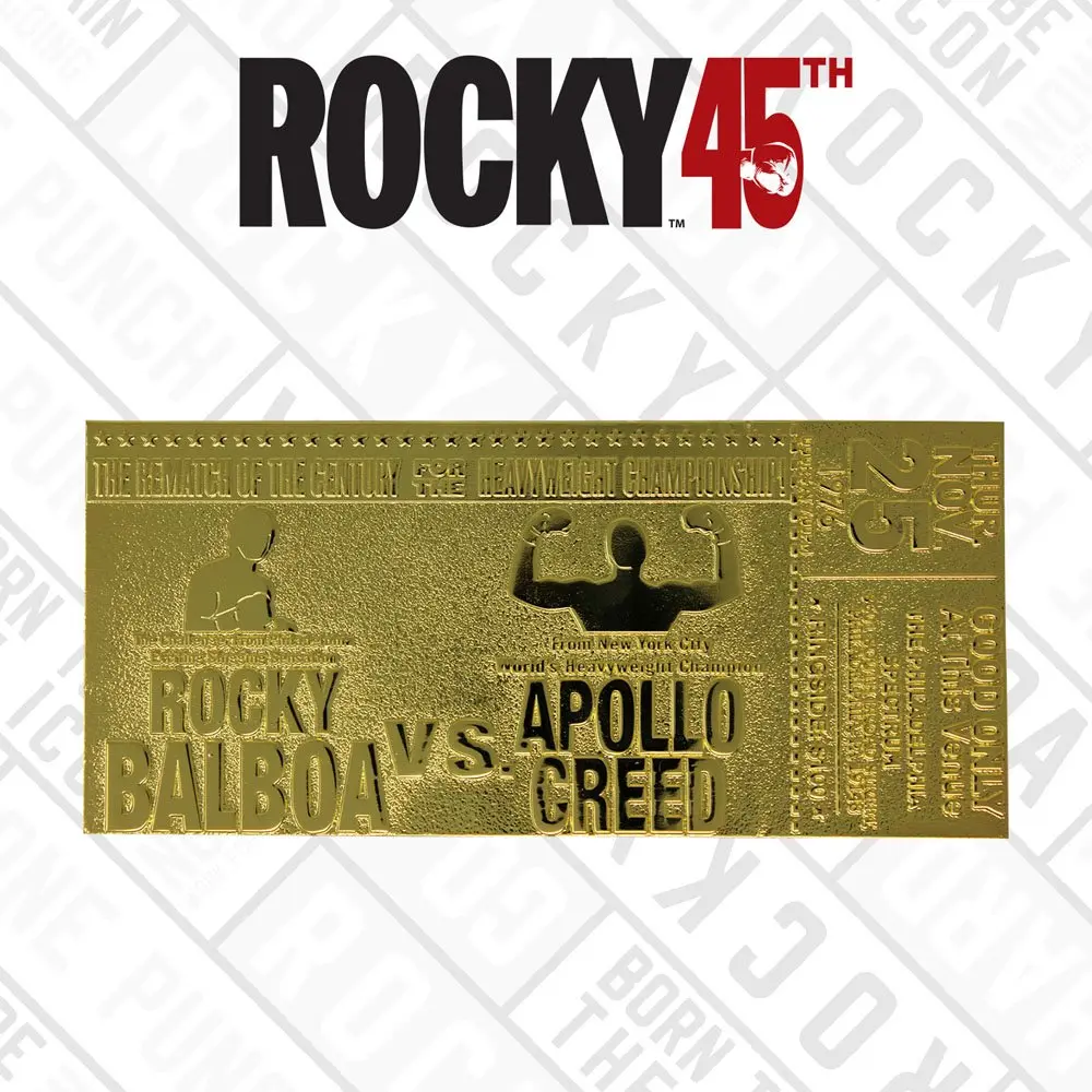 Rocky II Replica Superfight II Ticket (gold plated) product photo