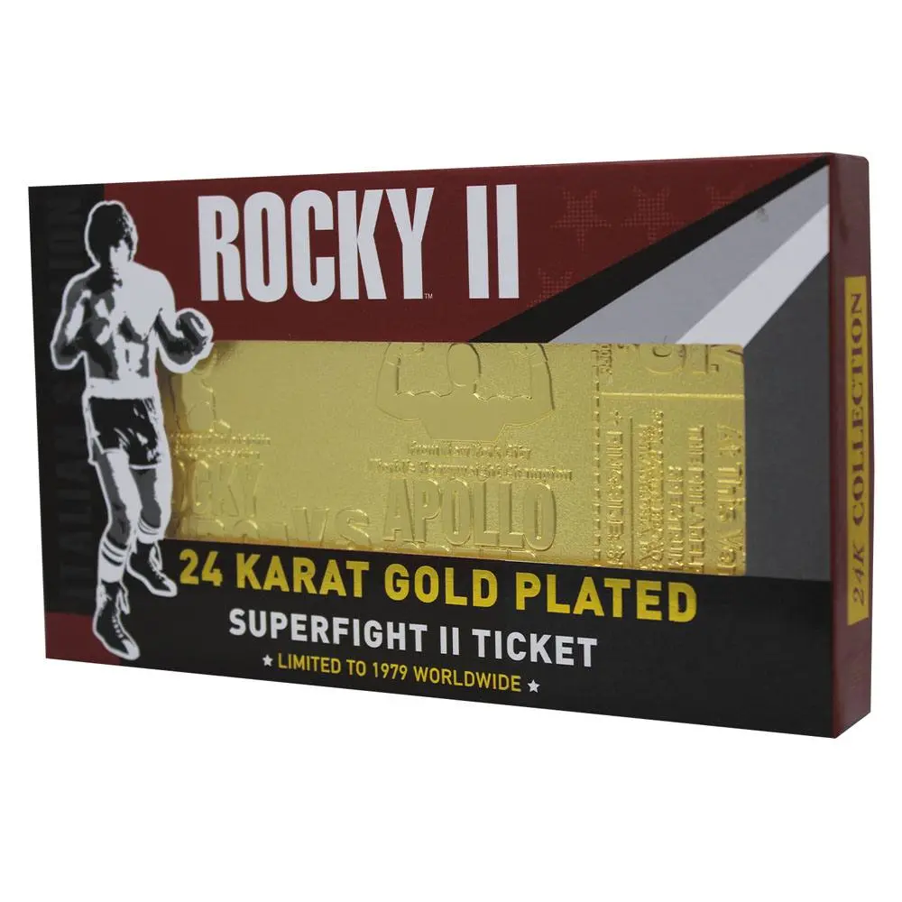 Rocky II Replica Superfight II Ticket (gold plated) product photo