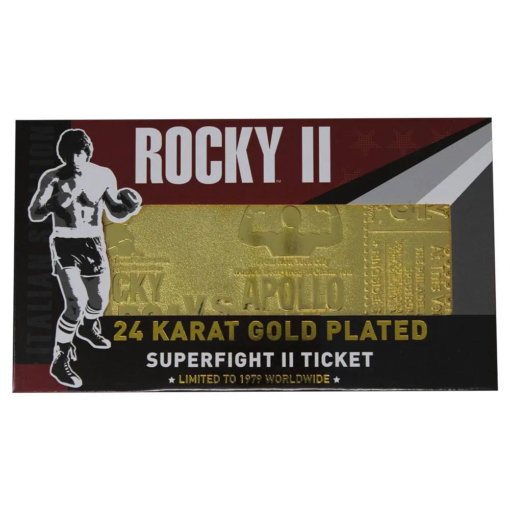 Rocky II Replica Superfight II Ticket (gold plated) product photo