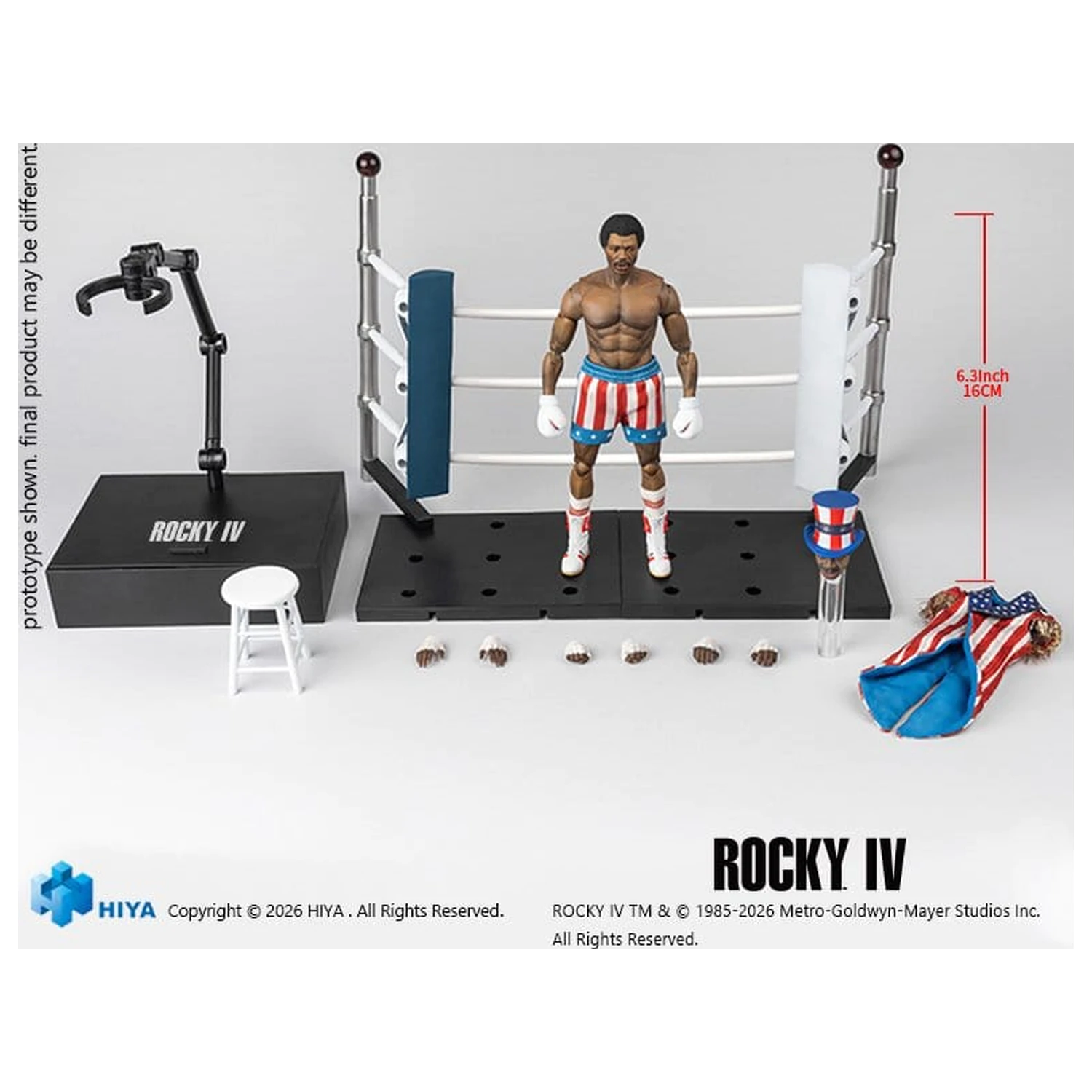 Rocky IV Exquisite Super Series Action Figure 1/12 Apollo 16 cm product photo