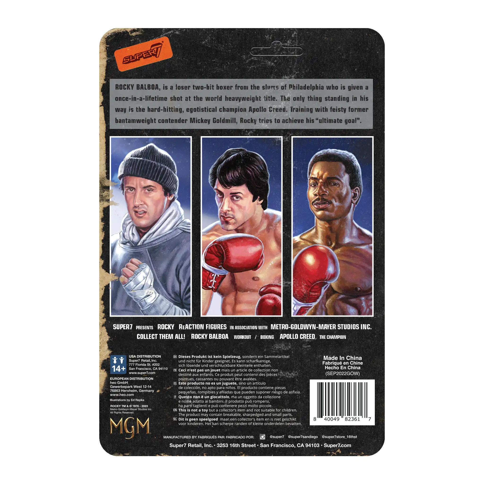 Rocky  ReAction Action Figure Apollo Creed 10 cm termékfotó