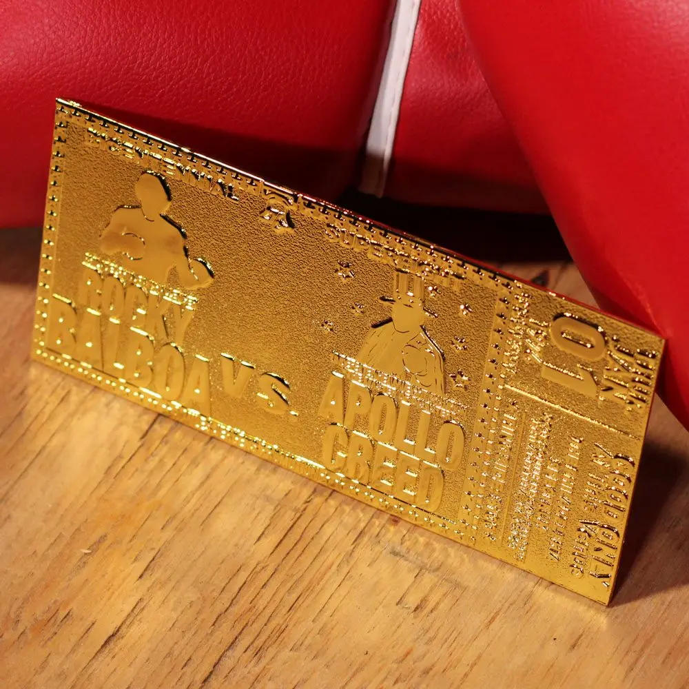 Rocky Replica 45th Anniversary Bicentennial Superfight Ticket (gold plated) product photo