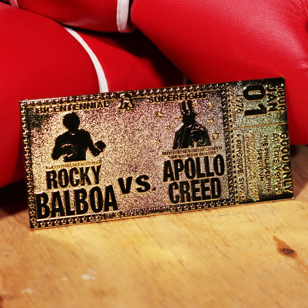 Rocky Replica 45th Anniversary Bicentennial Superfight Ticket (gold plated) product photo