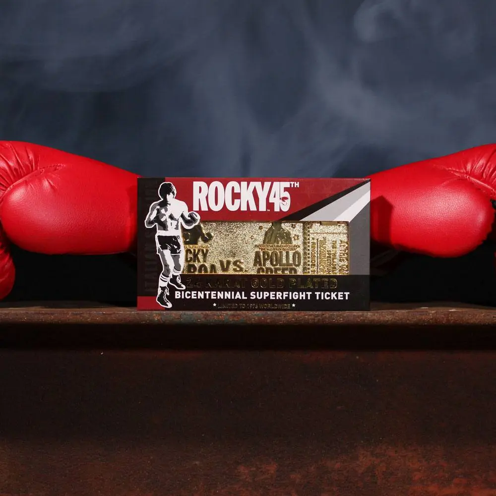 Rocky Replica 45th Anniversary Bicentennial Superfight Ticket (gold plated) product photo