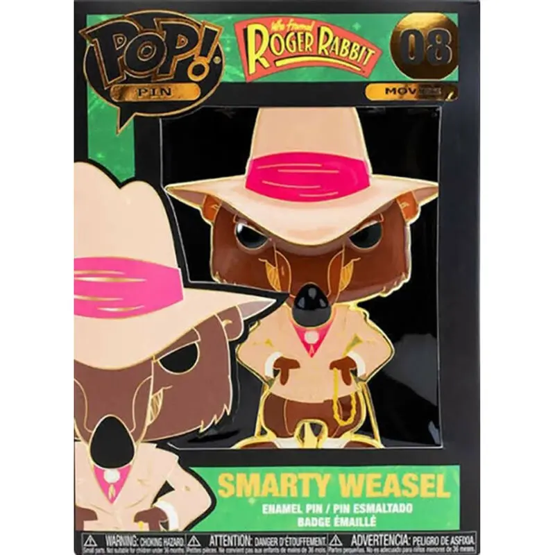 Roger Rabbit POP! Enamel Pin Smarty Weasel 10 cm product photo