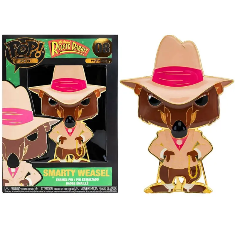 Roger Rabbit POP! Enamel Pin Smarty Weasel 10 cm product photo