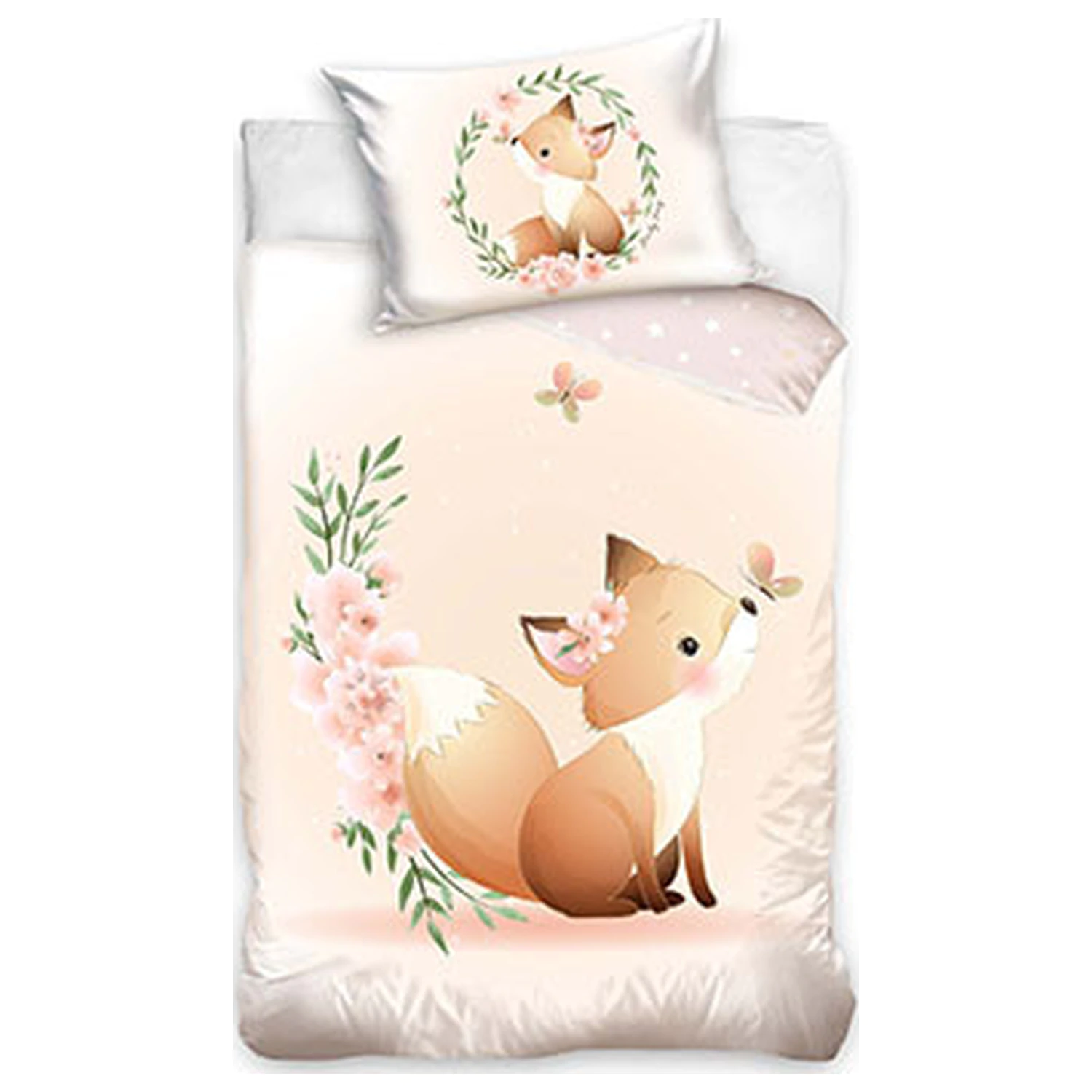 Fox Flower Kids' Duvet Cover for Nursery Schoolers product photo