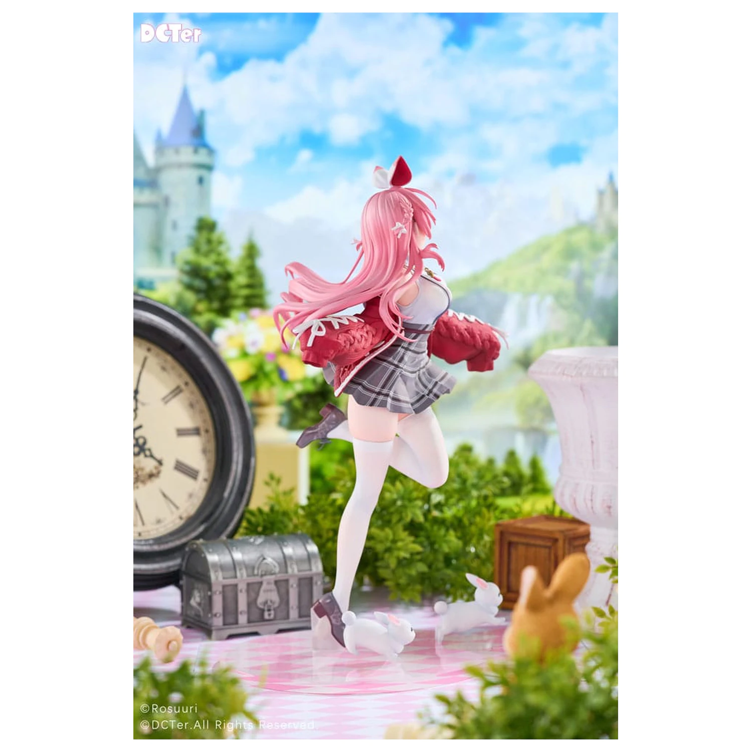 Rosuuri Original Character PVC Statue 1/7 White Rabbit Rosu Casual Clothes Ver. 25 cm product photo