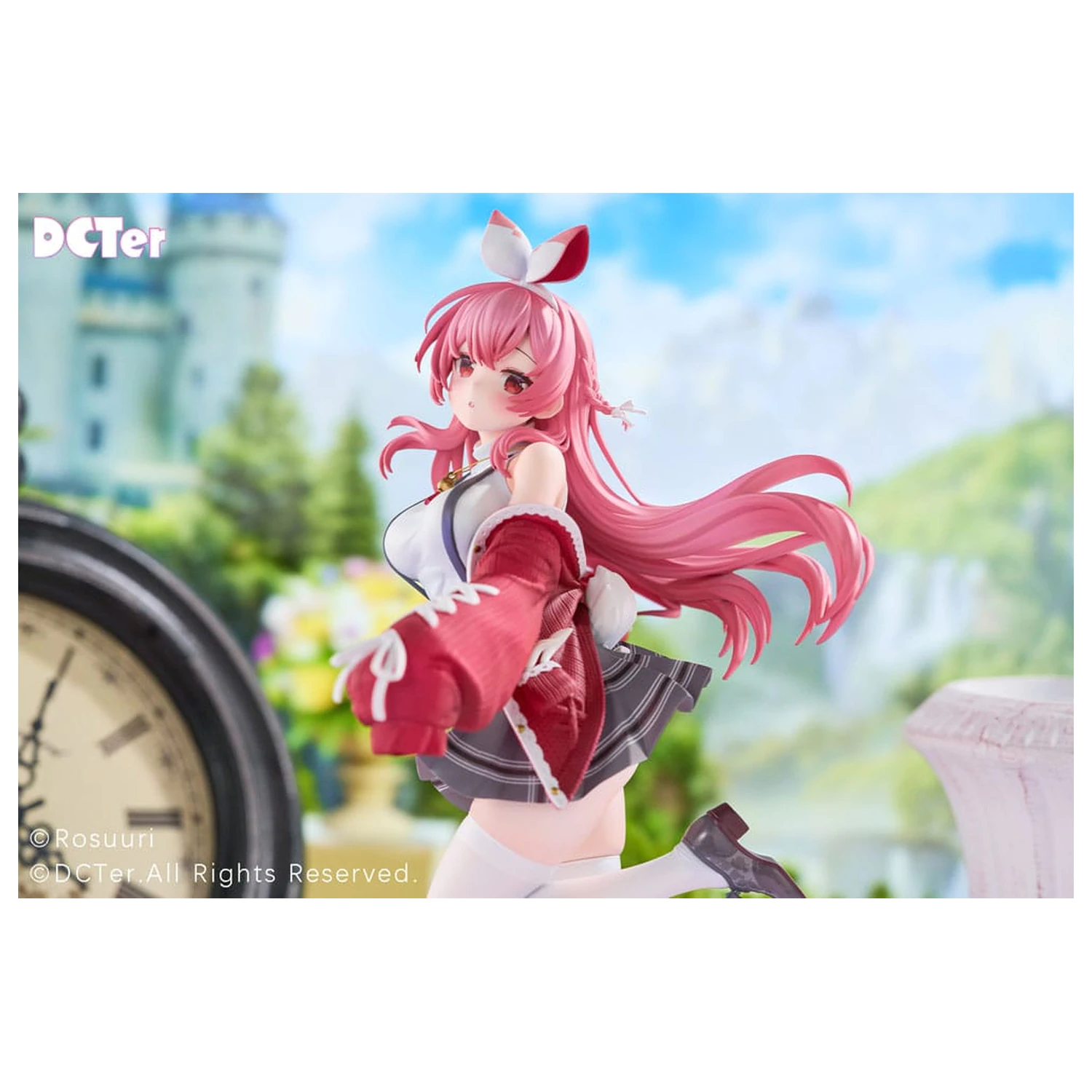 Rosuuri Original Character PVC Statue 1/7 White Rabbit Rosu Casual Clothes Ver. 25 cm product photo