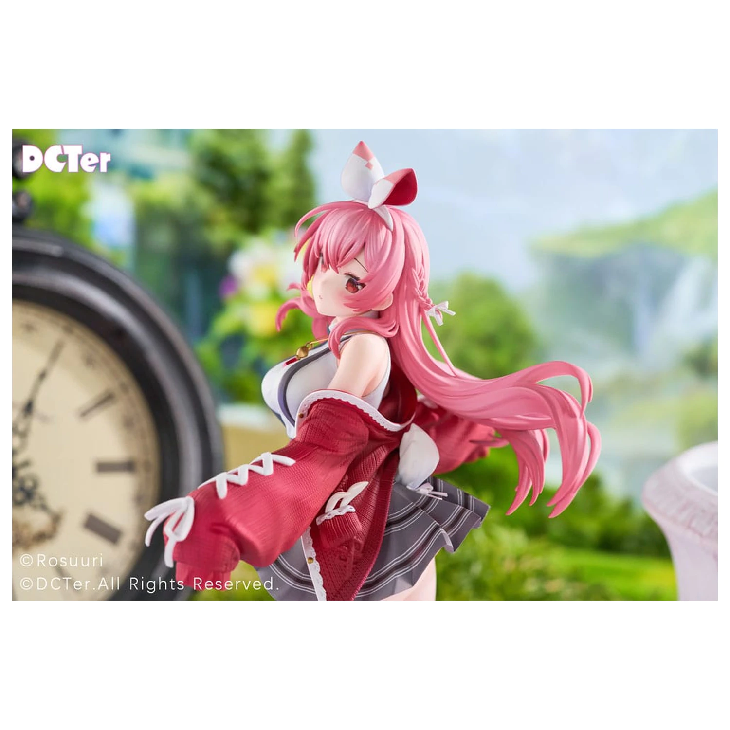 Rosuuri Original Character PVC Statue 1/7 White Rabbit Rosu Casual Clothes Ver. 25 cm product photo