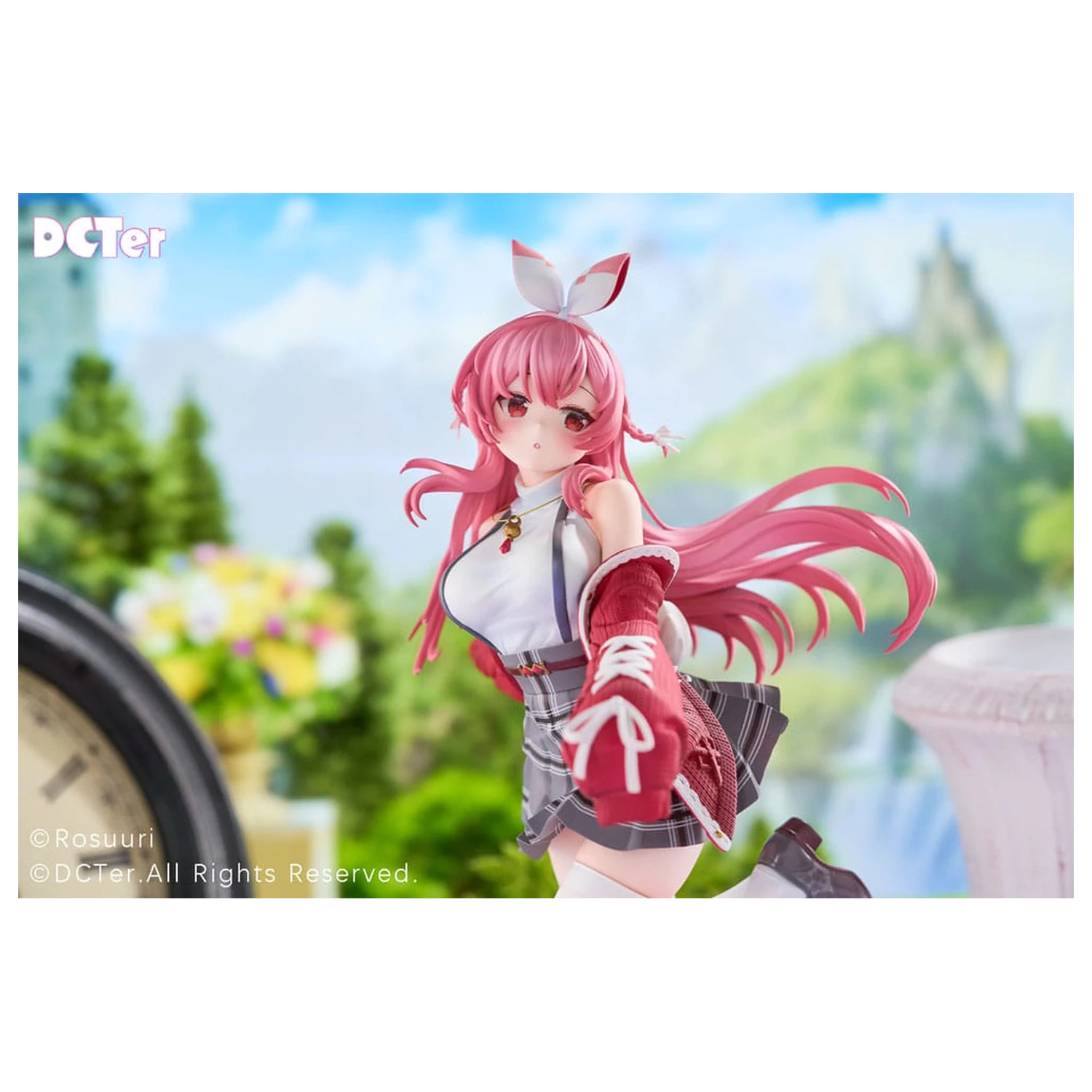 Rosuuri Original Character PVC Statue 1/7 White Rabbit Rosu Casual Clothes Ver. 25 cm product photo